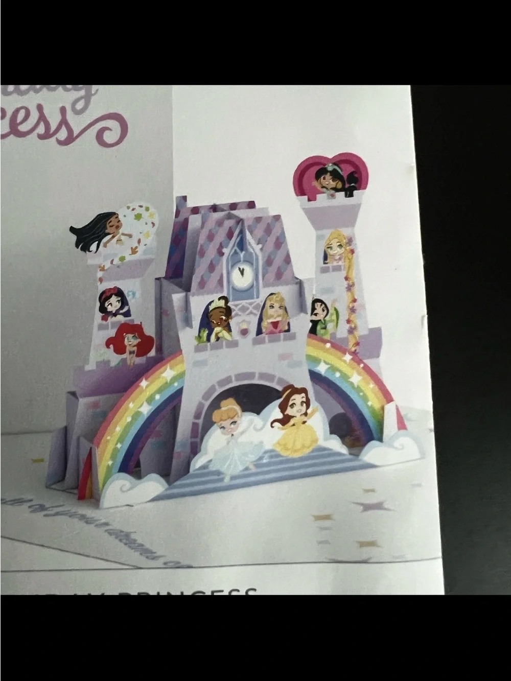 Lovepop Disney Princess Happy Birthday Princess Pop-Up Card - Pink